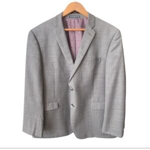 PENGUIN Men’s Gray Wool Blend Sport Coat Blazer 46R Office Work